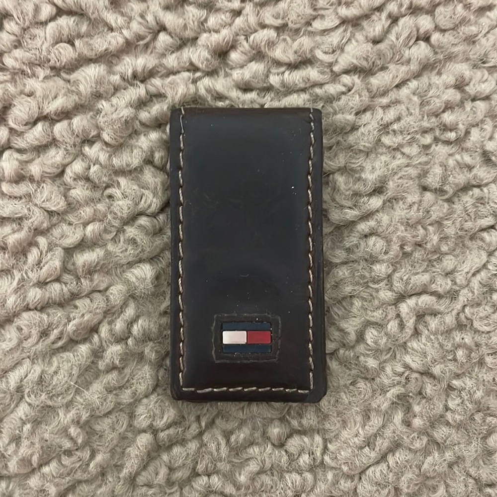 Vintage Tommy Hilfiger Leather Money Clip